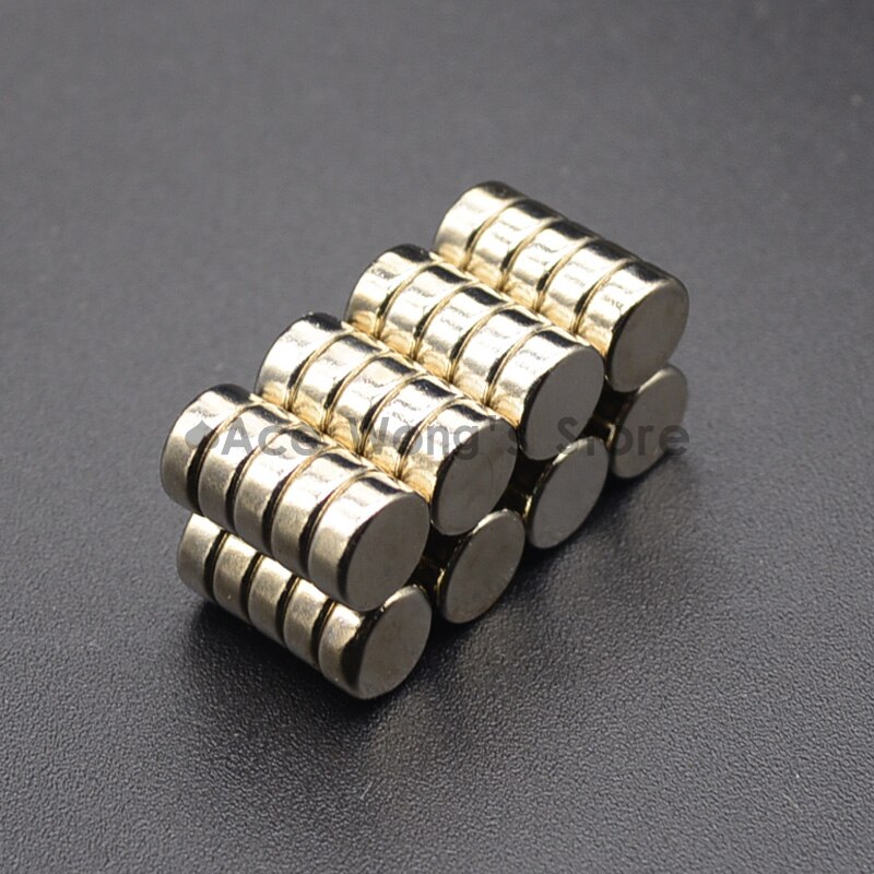 100 stks Neodymium 8mm X 3mm Disc Mini Zeldzame Aarde N50 Sterke Magneten Craft Modellen Circulaire magneet Permanente magneet