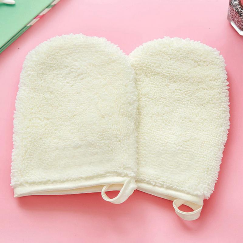 1PC Comfortable Microfiber Facial Cloth Face Towel Water Remover Cleansing Glove Reusable Remover Tool