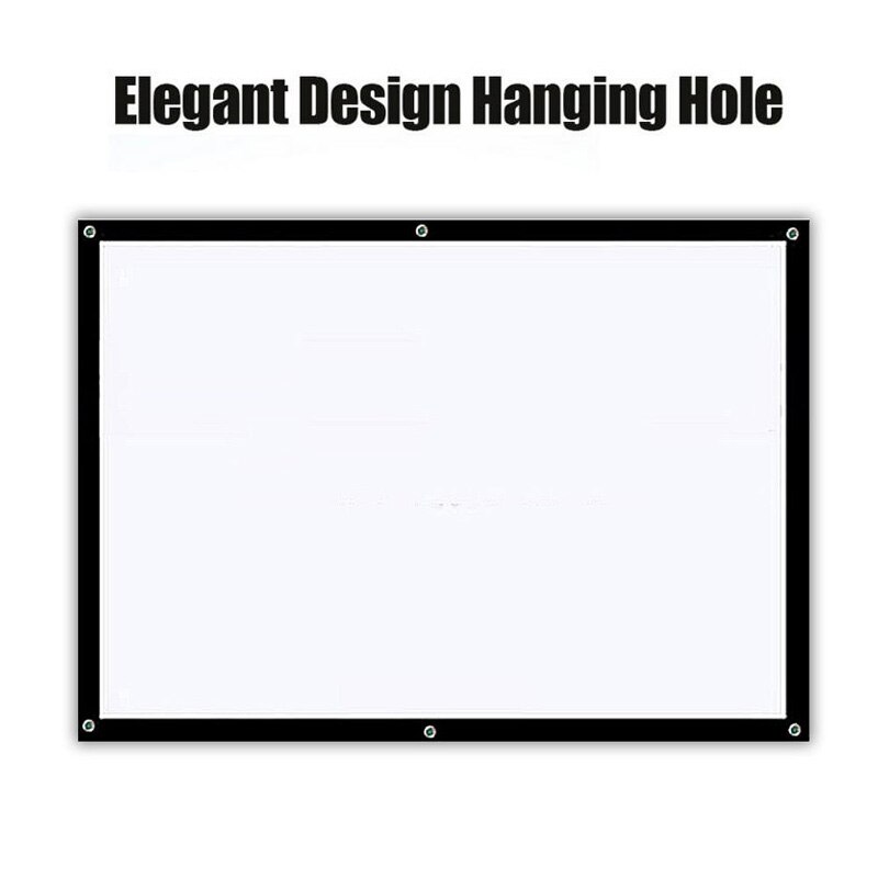 Doitop 60/72/84/100/120/150- calowy 4:3-calowy ekran projekcyjny przenośny biały ekran hd robić domowego biura projectee kurtyna