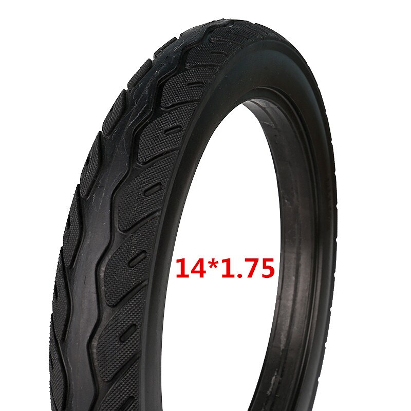14*1.75 Pneu de Carro Elétrico Pneu Sólido 14 Polegada para Electrombile 14x1.75 Solid Pneus de Borracha de Pneu Preto