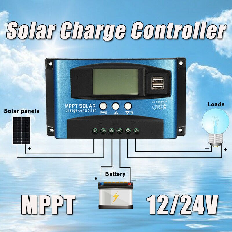 40-100A MPPT Solar Panel Regler Laderegler 12 V/24 V Auto Fokus Tracking