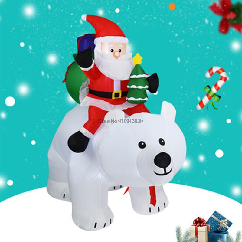 Ours polaire géant gonflable de 2M, décorations de noël gonflables, offre spéciale
