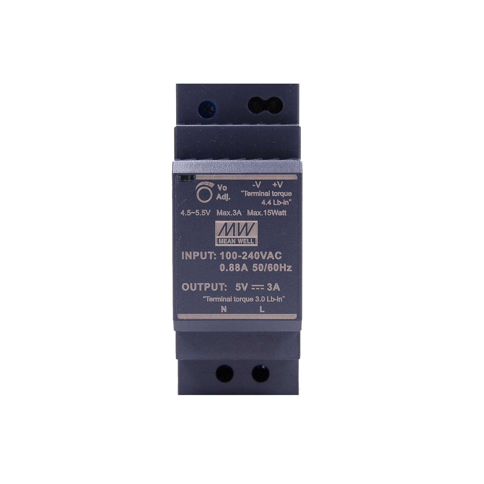 Original Mean Well HDR-30-5 DC 5V 3A 15W meanwell Ultra Slim Step Shape DIN Rail Power Supply