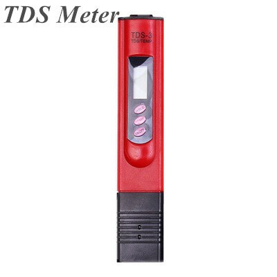 8 Styles Handheld Durable TDS Digital Water Test Pen Analysis Meter Water Purity Tester Check 0-9999 ppm Measurement: Style B-red