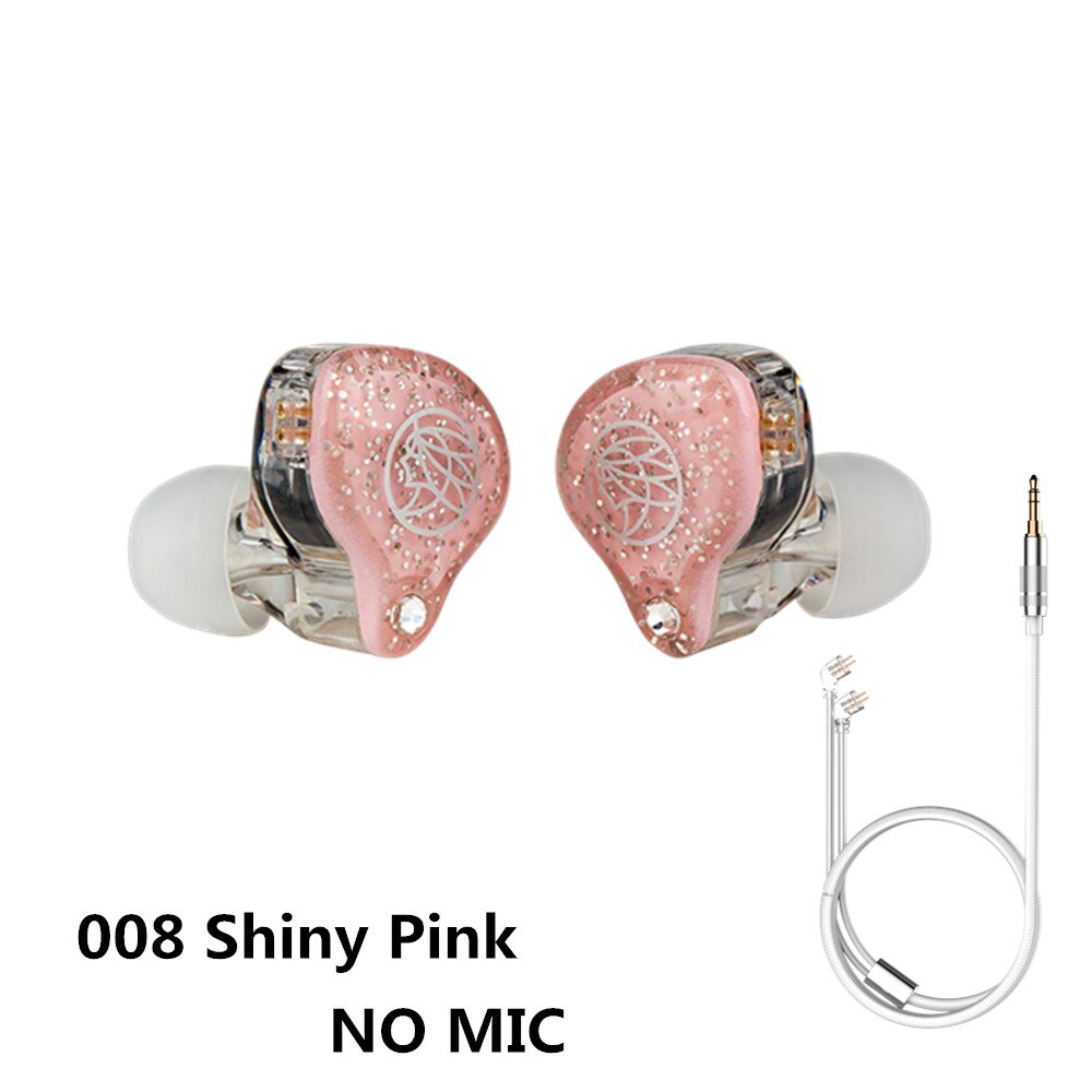 Auriculares TFZ LIVE 1 2DD In Ear Monitor HIFI auriculares deportivos para correr, Unidad de grafeno, Cable desmontable S2 PRO KING LTD LIVE 2: 008 Shiny Pink