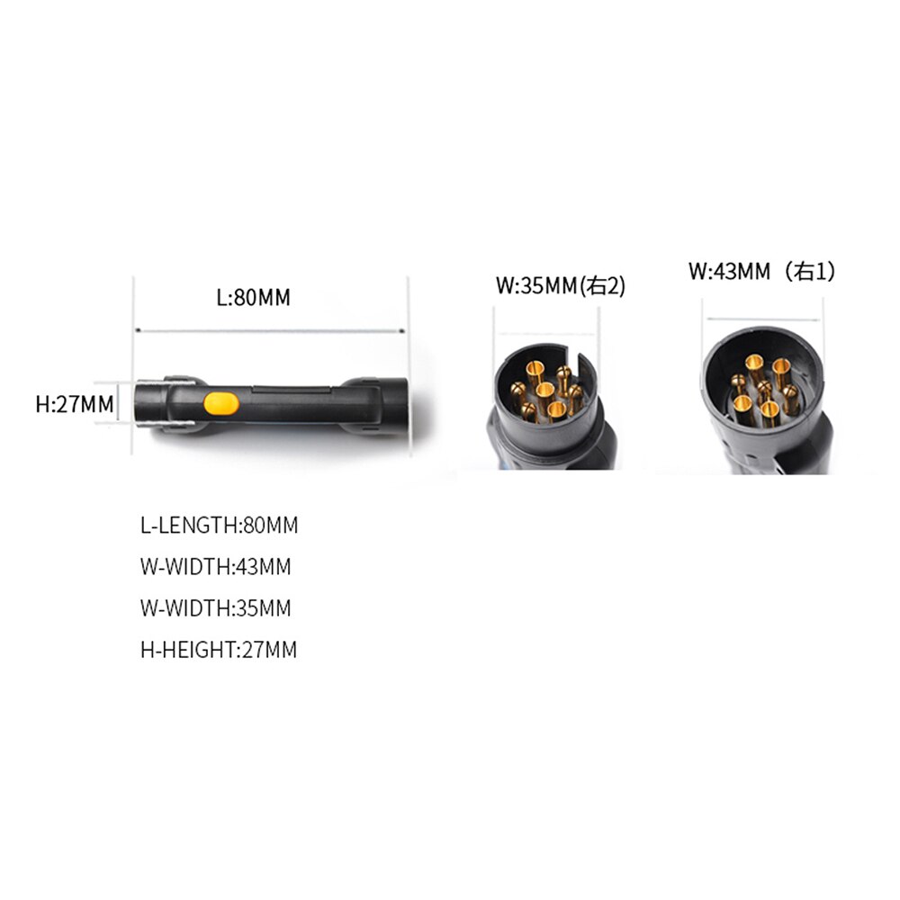 Duurzaam 12 V 7-Pin Auto Vrachtwagen Trailer Plug Socket Tester Bedrading Circuit Licht Test Tool Auto Circuit Testen truck Trailer Plug