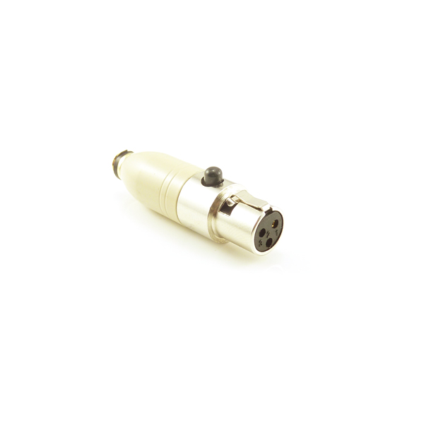 Hixman C3A-B Microdot Adapter Voor Dpa Microfoons Past Akg Samson Audix Draadloze Systeem: Beige