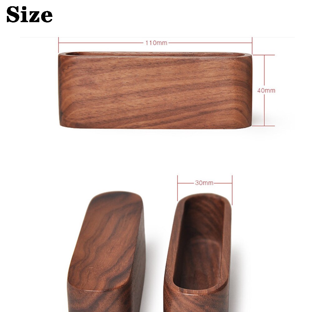1 Pcs Wooden Business Card Holder Memo box Simple High-End Desktop Storage Natural Wooden Desktop Ornaments
