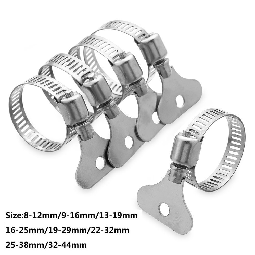 Colliers de serrage pour tuyaux en acier inoxydable, 5 pièces, 2,2 en T, circulaire, air, eau, gaz accessible, banc de soudage, attaches injustes