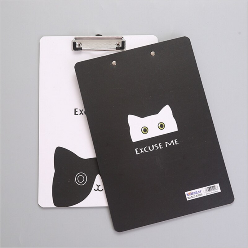 A4 Cartoon Series Clipboard File Folder Stationary Board Hard Board Writing Plate Clip Document File Folders