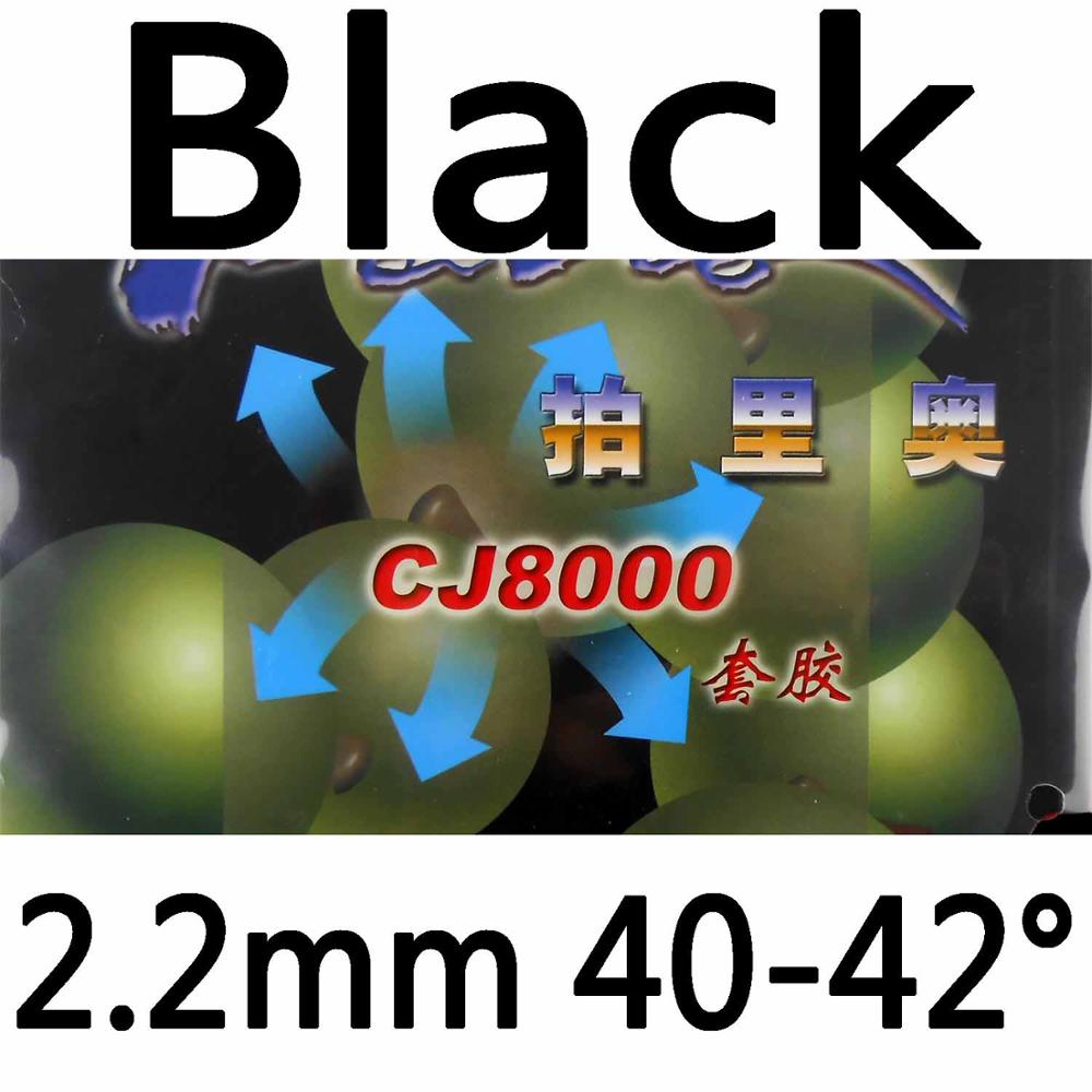 Originale Palio CJ8000 pips-nel tennis da tavolo/pingpong di gomma con la spugna (H40-42): Black 2.2mm H40-42