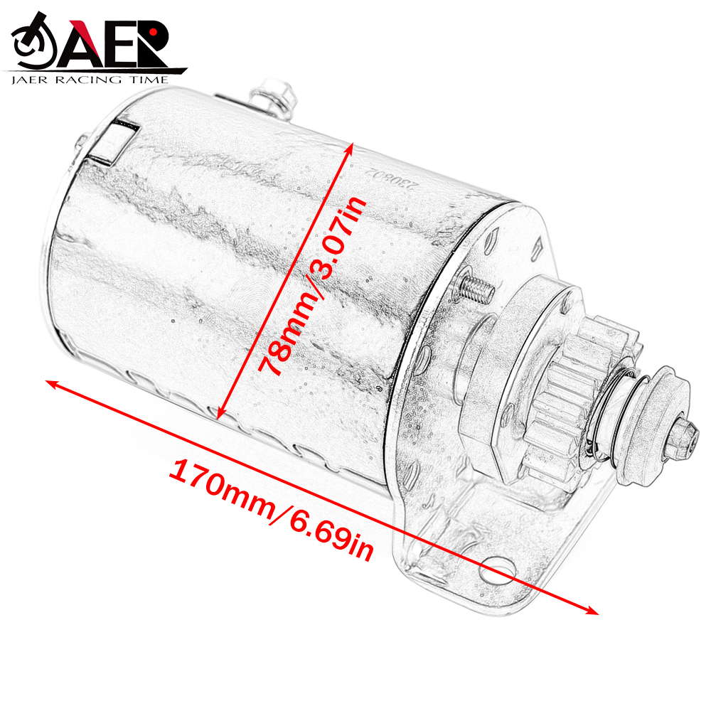 Starter Motor Starting for Briggs & Stratton 14.5 16 16.5 17 17.5 18 18.5 14 Teeth 593934 5777 for Cub Cadet 1170 RZT17 Rzt22