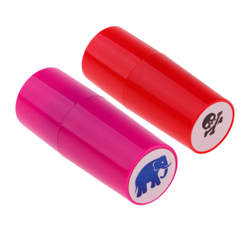 2 pièces/ensemble ABS plastique balle de Golf tampon tampon marqueur Impression joint-longue durée et séchage rapide: Elephant Skull