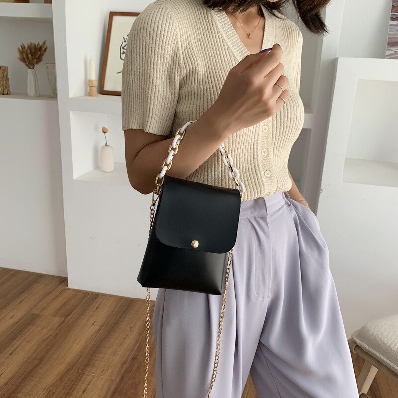 Nuovo mini Donne messaggero Borse casuale di Spessore Moda Catene Borse A Spalla di Alta Qualità sacchetto di Frizione Del Progettista Borsa con Tracolla per Le Signore