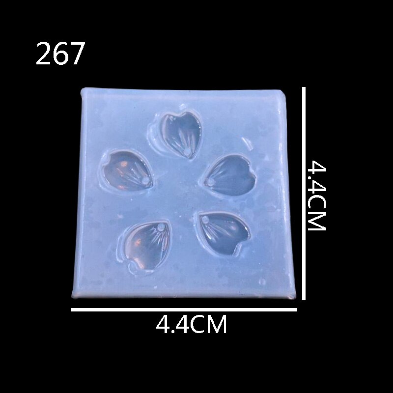 Sakura, colgante artesanal DIY de resina transparente UV, moldes de combinación de silicona epoxi para DIY, accesorios de joyería 1 unidad