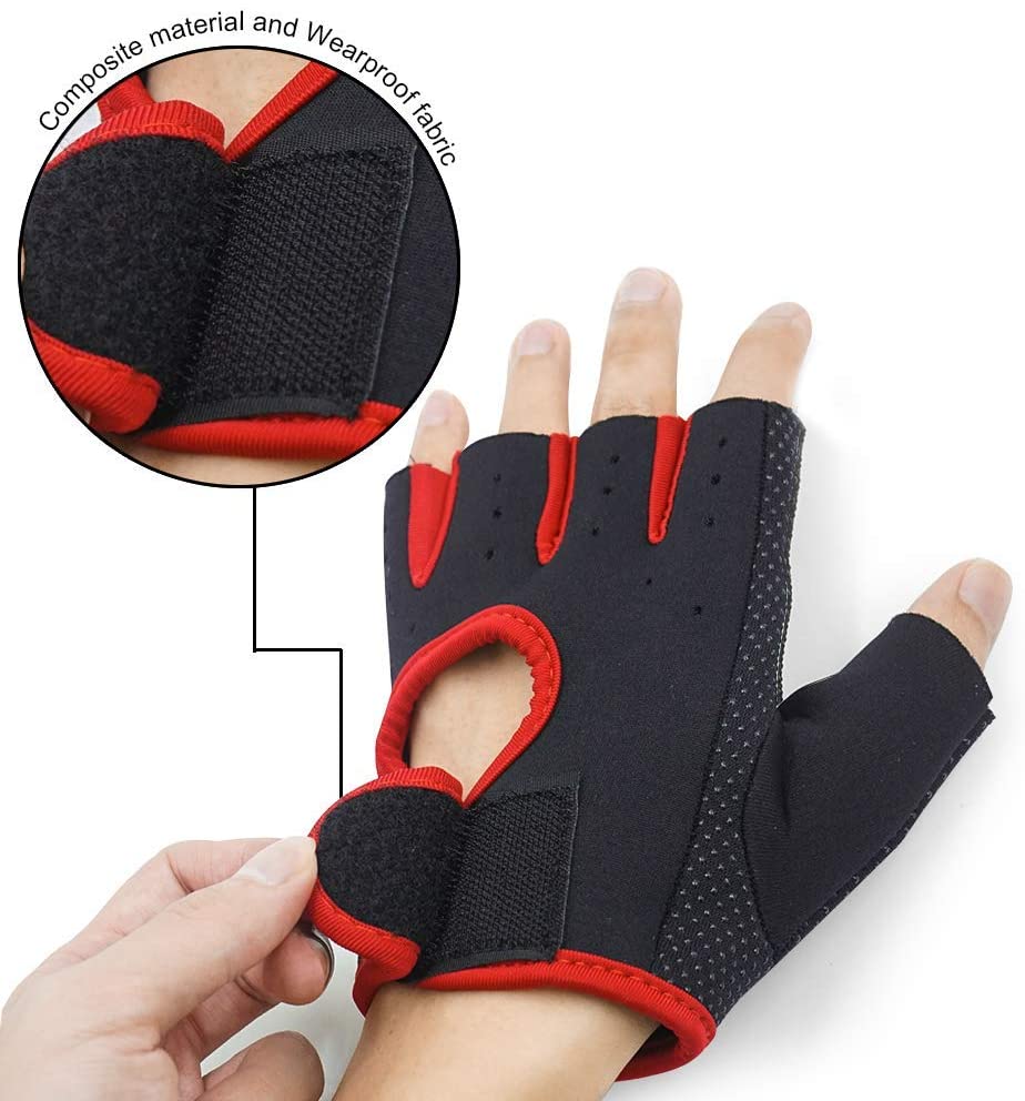 Gants d'entraînement sans doigts pour enfants, 1 paire, mitaine de Fitness antidérapante pour enfants, cyclisme, Yoga, haltérophilie, pour femmes