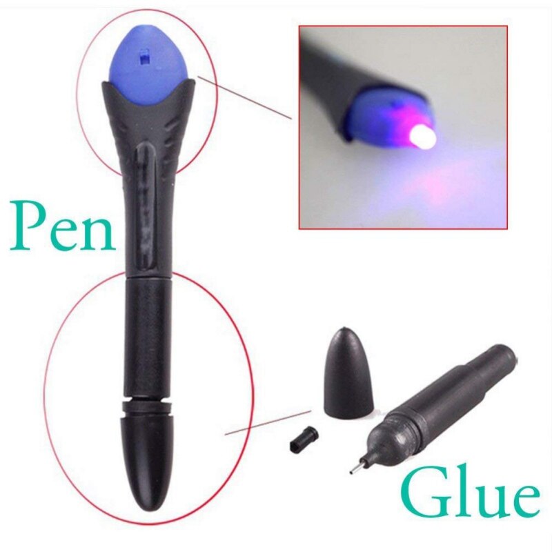 Super Powered Liquid Plastic Welding 5 Second Fix UV Light Repair Tool With Glue Compound Office Supplies