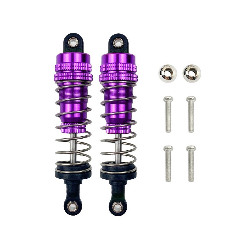 Amortiguador lleno de aceite de Metal para coche RC, delantero y trasero Universal para WLtoy 1/14 144001 1316 Piezas de camiones de curso corto de pista: Borgoña