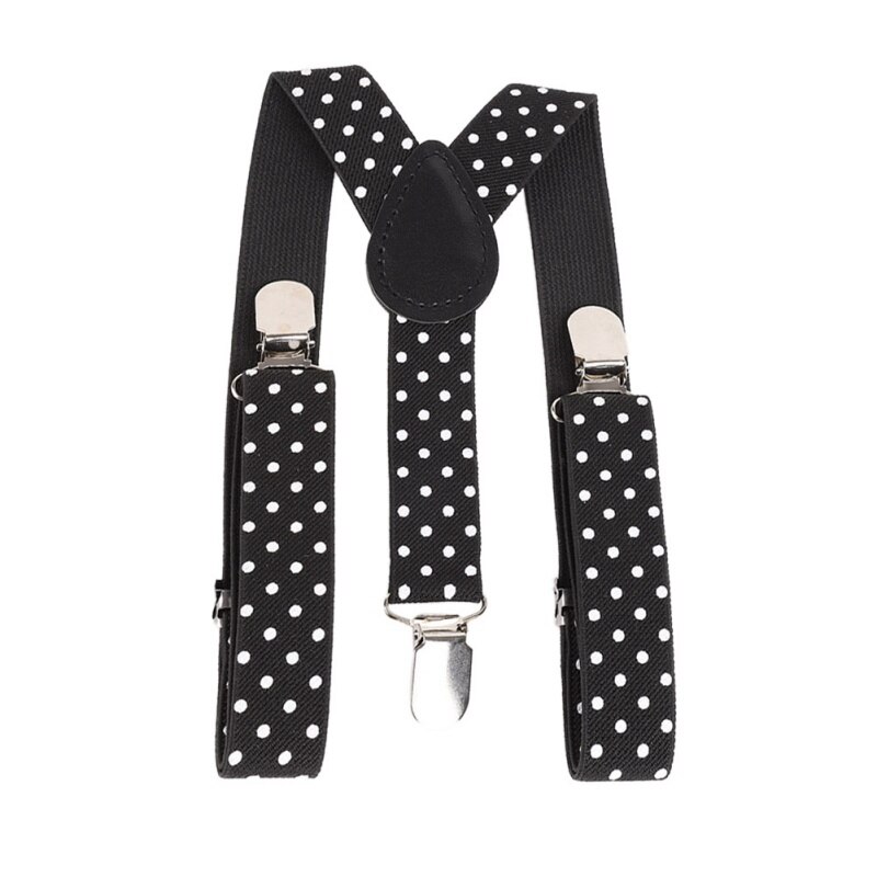 3 piezas Casual niños \'s Polka Dot banda elástica y estudiantes pajarita y corbata Kit accesorios ropa para chico