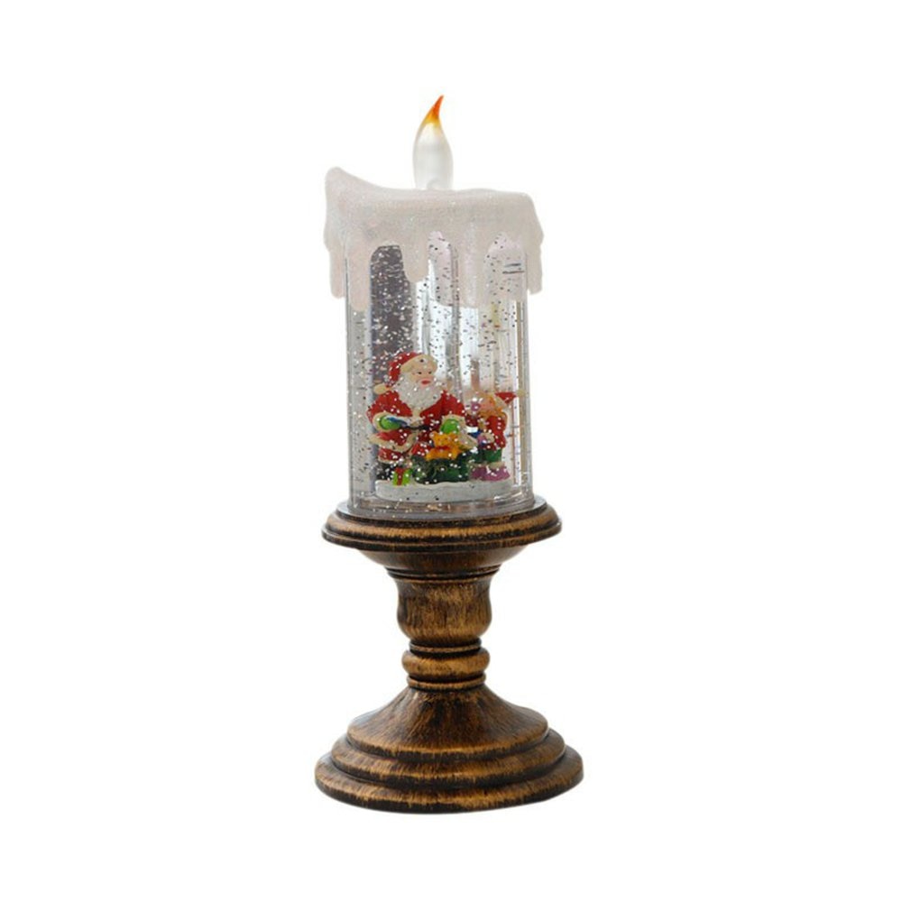 Kerst Kandelaar Lamp Led Kerst Kaars Decoratie Kerstman Kerst Tafel Ornamenten Nachtlampje