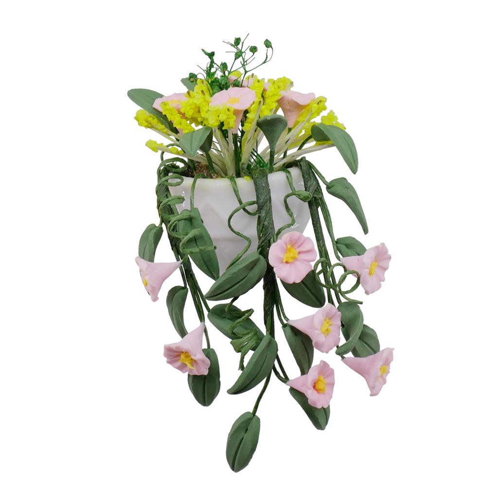 Lovely Plant Flower Dollhouse Miniature Home Yard Indoor Outdoor Decoration - 1/12 Scale