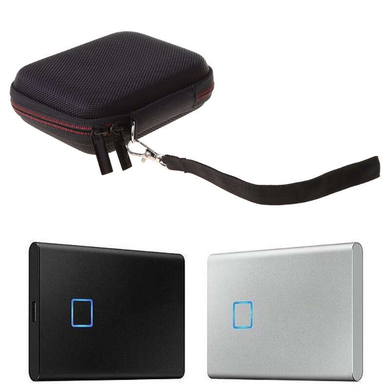 Scatola da trasporto portatile per custodia da viaggio in EVA per accessori per custodia SSD Samsung T7 Touch