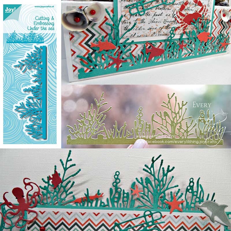 CH Ocean World 3D Stitched DIY Scrapbooking Stamps Craft Embossing Die Cut Making Stencil Template: 12