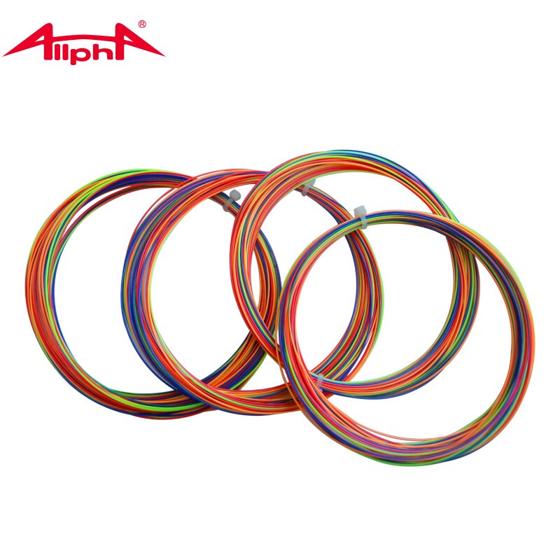 Alpha Rainbow-Cuerda de Bádminton de nailon, cuerda deportiva de 20-30 libras, red C5, 10 unids/lote
