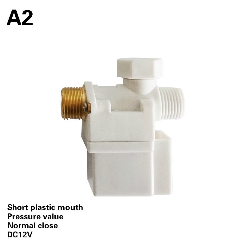 Practical Electric Solenoid valve for solar water heater DC12V Water Air Normally Closed Universal Diaphragm Valve for 1/2" Hose: A2