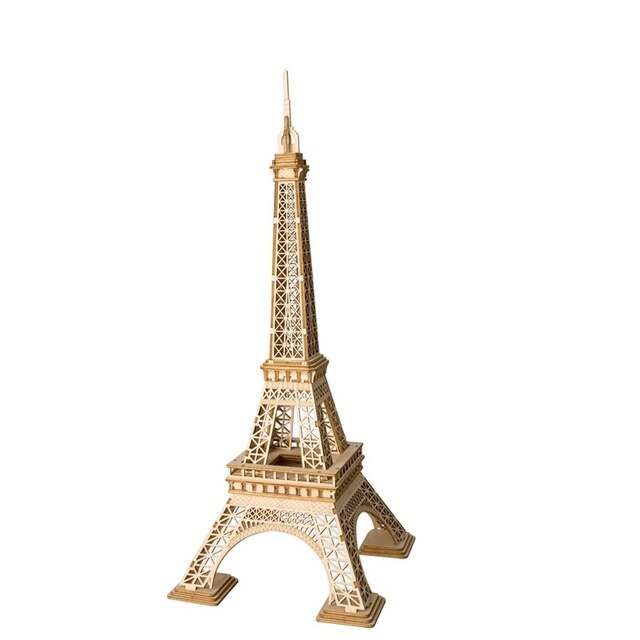Robotime Wooden Puzzle Game DIY 3D Tower Bridge,Big Ben,Famous Building Assembly Toy for Children Teen Adult: TG501