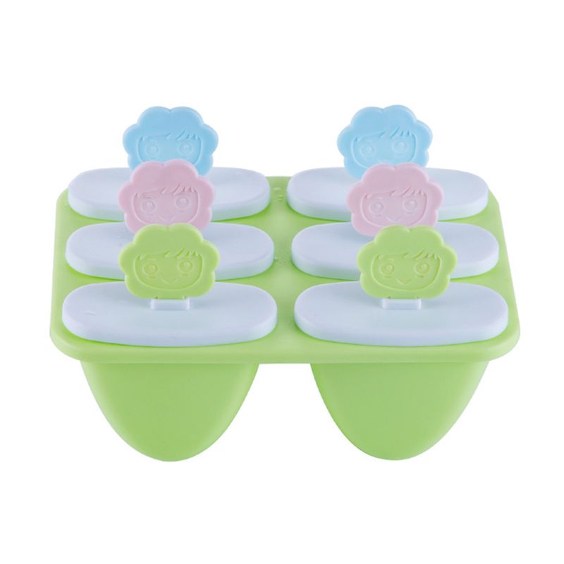 Smiley uchwyt lód forma na krem urocza forma robić lodów na patyku domowe DIY lody na patyku formy X4YD: zielony