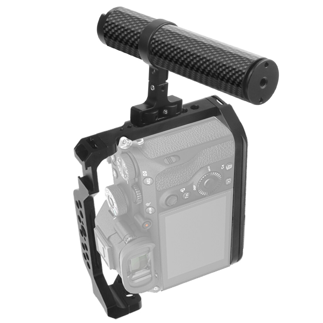 CNC A73 A9 Camera Cage Rig w Top Handle Grip Tripod Mount for Sony A7RIII A7III A7MIII Cooling Bracket a7iii a7r3 a7m3 Extension