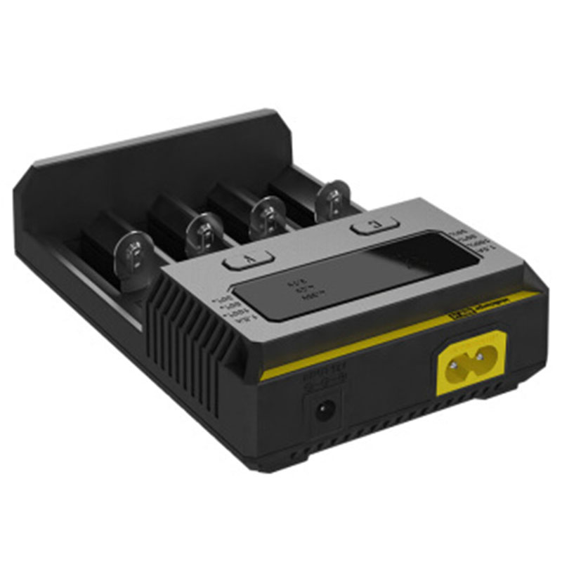Nitecore I4 Battery Charger 18650 14500 16340 26650 LCD Li-ion Fast Charger 12V Charing for A AA AAA Battery Car Charger C2