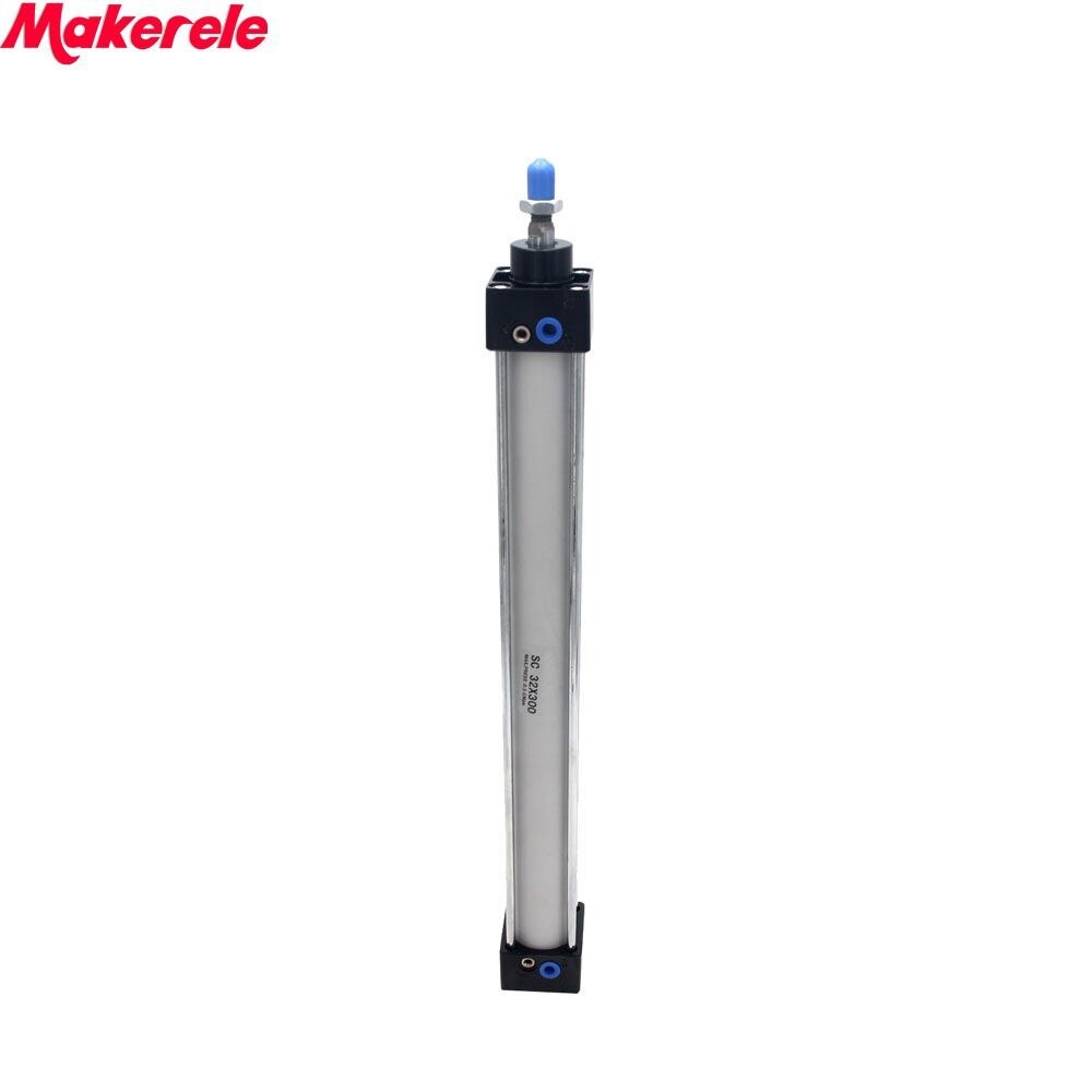 Dubbelwerkend Luchtcilinder Pneumatische Cilinder SC32-300 32mm Bore300mm Slag Makerele