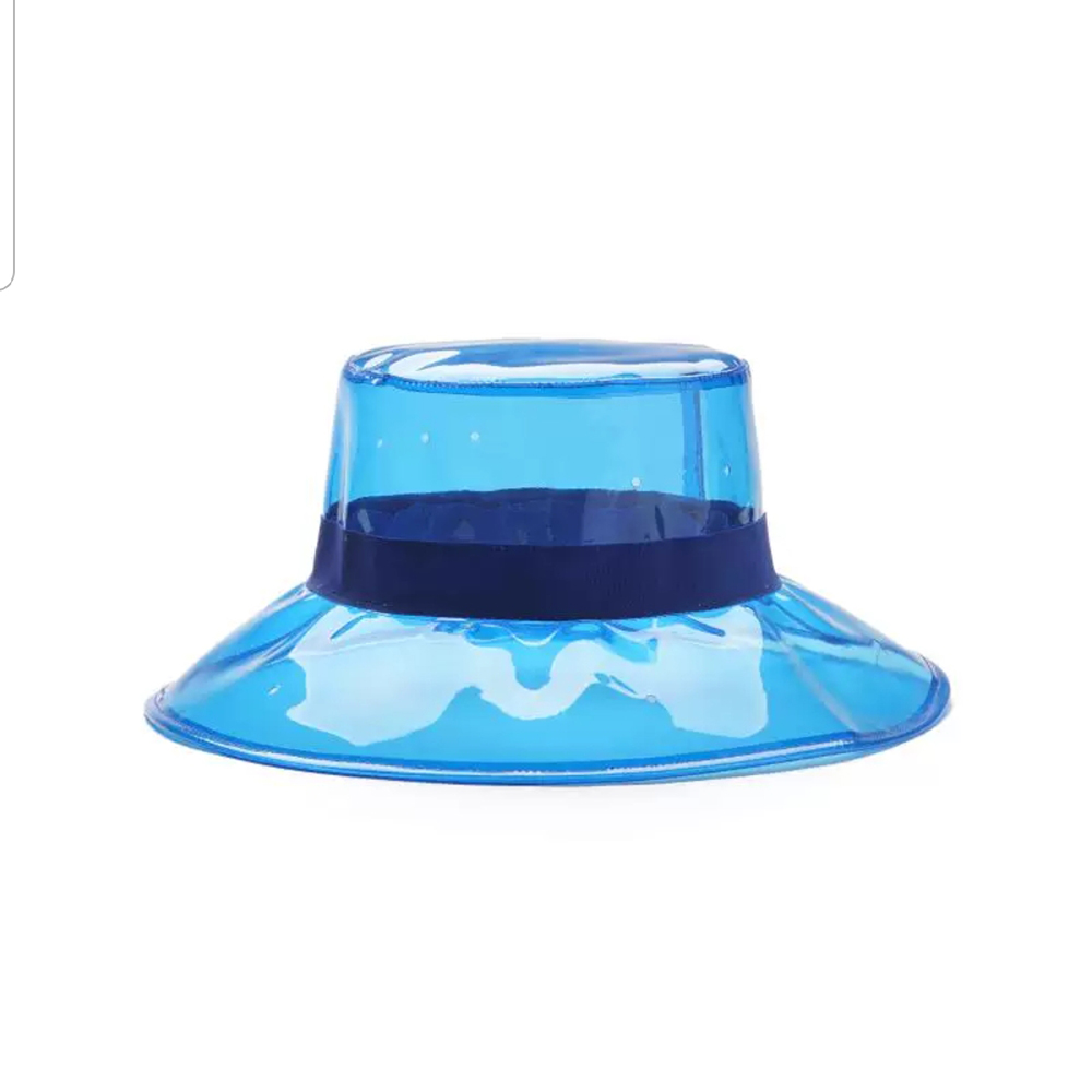 Moda kapelusz słońce kapelusz typu wiaderko czapki kobiety główna ulica letni kapelusz na plażę PVC przezroczysty osłona przeciwsłoneczna wodoodporny kapelusz przeciwdeszczowy dla mężczyzn panie: 5