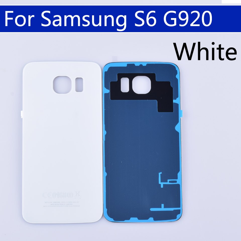 Batterij achterklep voor samsung galaxy  s6 g920 g920f g920a g920fd g920i behuizing achterklep vervangende onderdelen