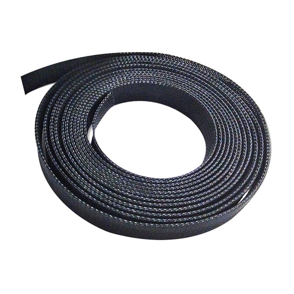 Tekstilmuffe nylon flammehæmmende flettet netrør bundt linje fiberoptisk trådbeskyttelsesrør 4mm-20mm mesh rør