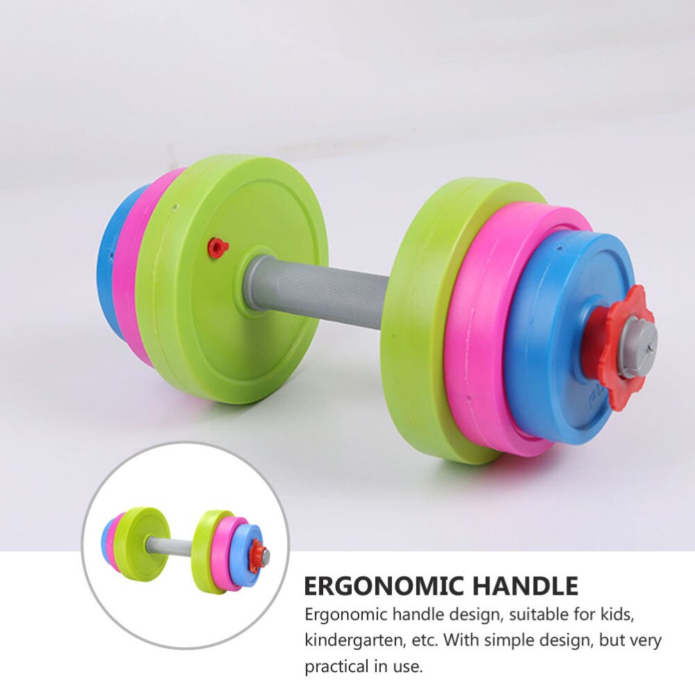 1 Set Adjustable Kids Dumbbell Ergonomic Children Sports Fitness Barbell