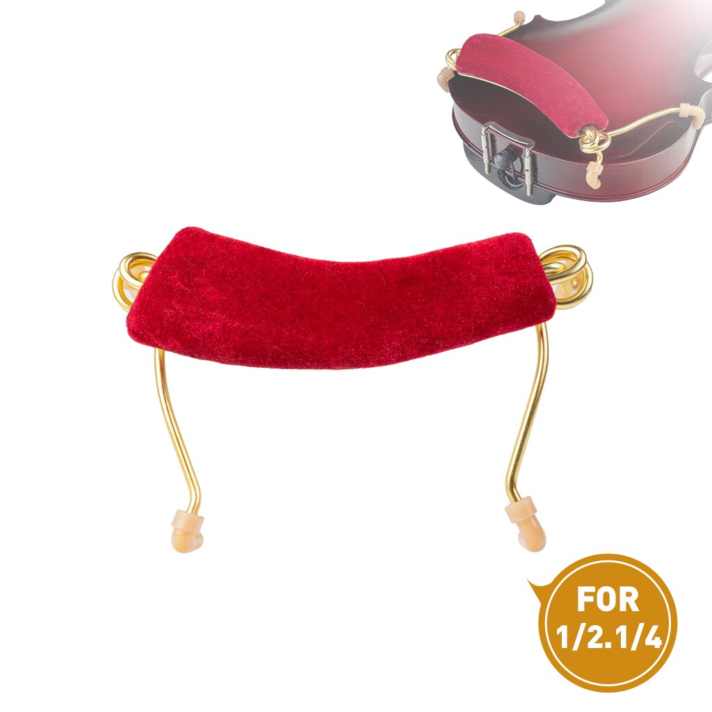 Cómodo soporte de resorte de esponja para violín, almohadilla de descanso para hombros, Protector para principiantes, para violín, 4/4, 3/4, 1/2, 1/4, 1/8: 12 14