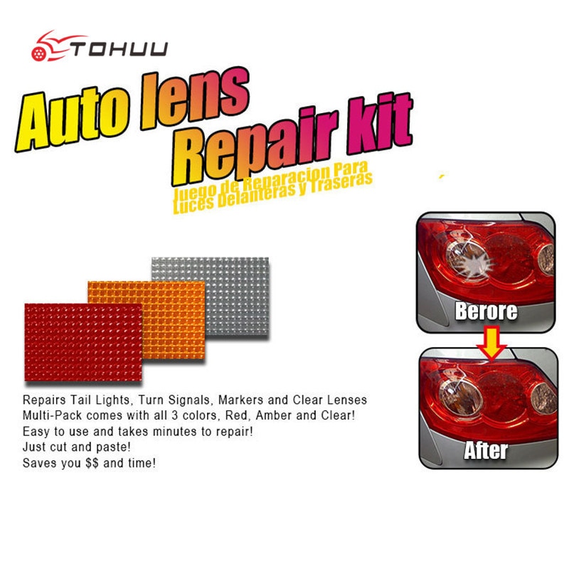 Universal multi-pack billjus sprickreparation bilstrålkastare bakljus reparationsverktyg auto lins reparationssats biluppsättning