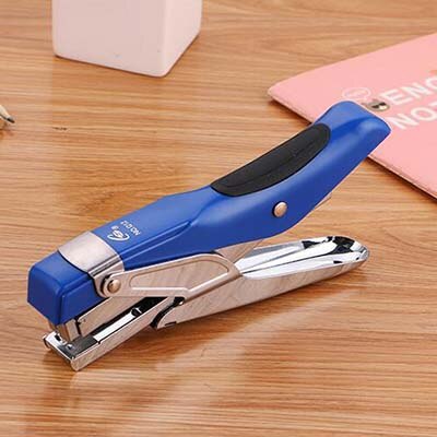 Manual Plier Stapler No.12 Staples Set Grapadora Papelaria Stationery Material Escolar Office Accessories School Supplies: Blue