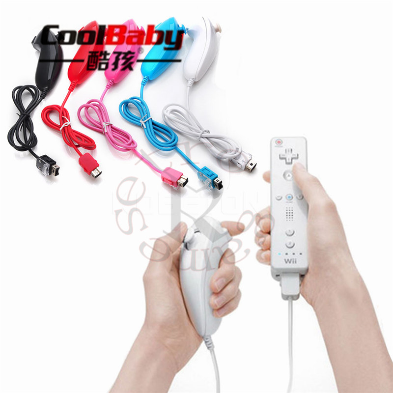 Pro Wired Shock Game Controller Gamepad game remote controller For Nintendo Wii + Case Skin