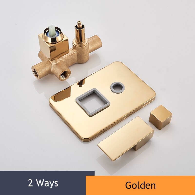 2/3 Manieren Badkamer Accessoires Badkamer Douche Mengkraan Enkel Handvat Wall Mount Koud Water Douche Kraan Messing Cartridge: Marineblauw