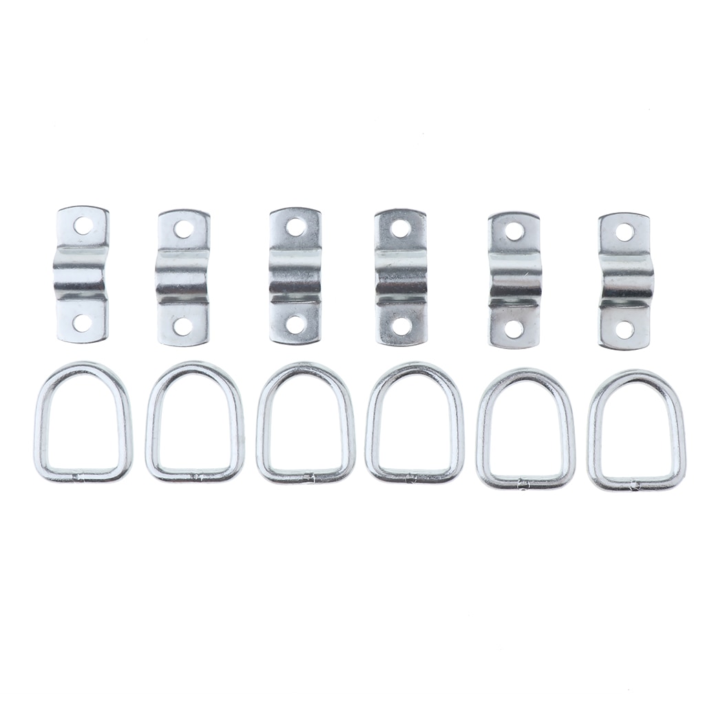 6-Pack Lashing Rings D Ring Tie Down Ring Load Anchor Trailer Anchor Ring