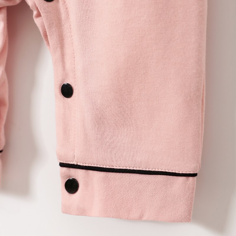 Baby & Kinderen Baby Unisex Herfst Pyjama, revers Lange Mouwen Button Open Een Stuk Nachtjapon Voor Peuter Meisjes, Jongens