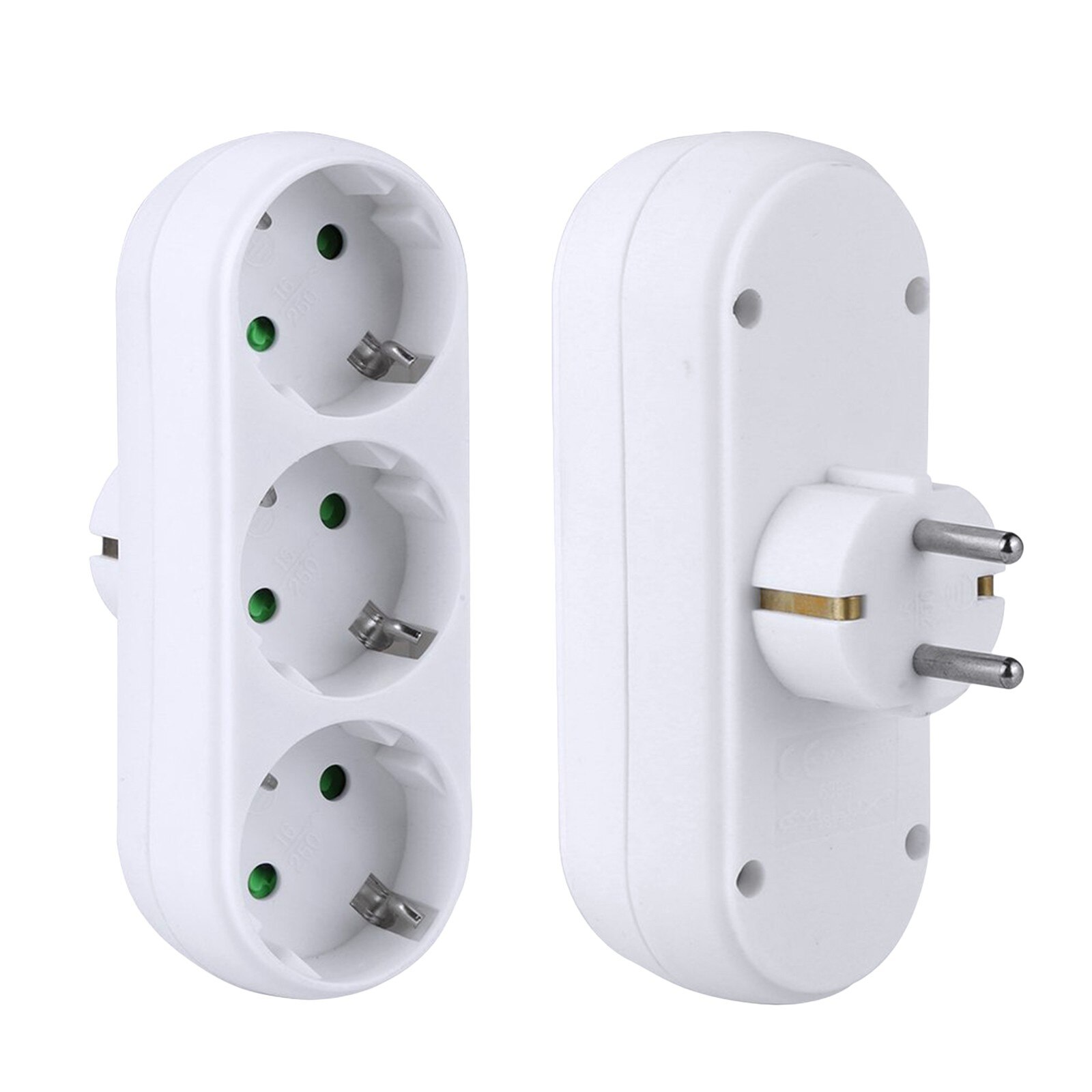 Prise murale ronde 2/3 trous, Standard européen, avec interrupteur On/Off, adaptateur électrique: 3 hole
