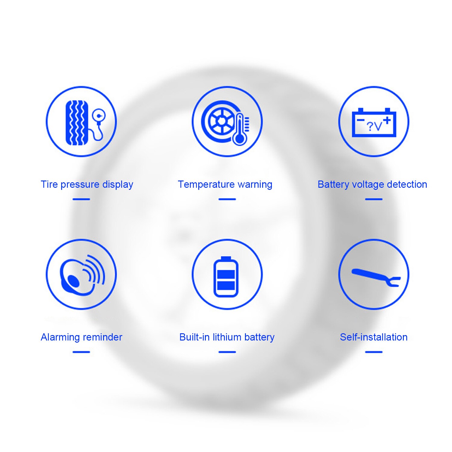 Wireless LCD Motorcycle Tire Pressure Monitoring System TPMS 2External Sensor Realtime Monitor Abnormal Alarm Moto Tyre Tool PSI