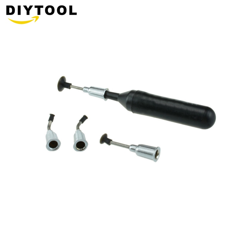 IC SMD Vacuum Sucking Pen Sucker Pick Up Hand + 4 Suction Headers MT-668