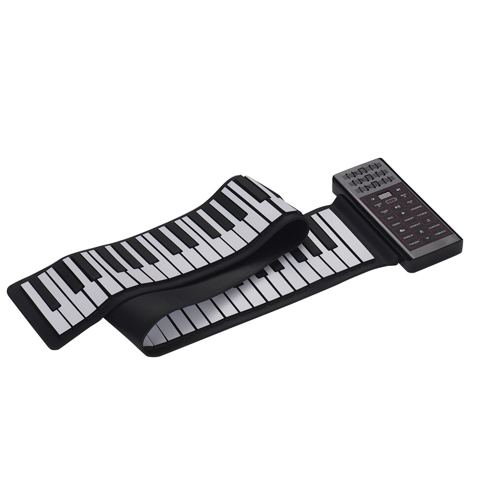 Draagbare Elektrische Piano 88 Toetsen Roll Up Piano Multifunctionele Digitale Piano Toetsenbord Ingebouwd Speaker Oplaadbare Lithium Batterij