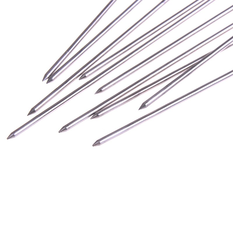 10pcs Outdoor Camping Picnic Meat Goose Round Roast Skewers Stick Stainless Steel BBQ Needle Barbeque Skewers Kitchen Utensils